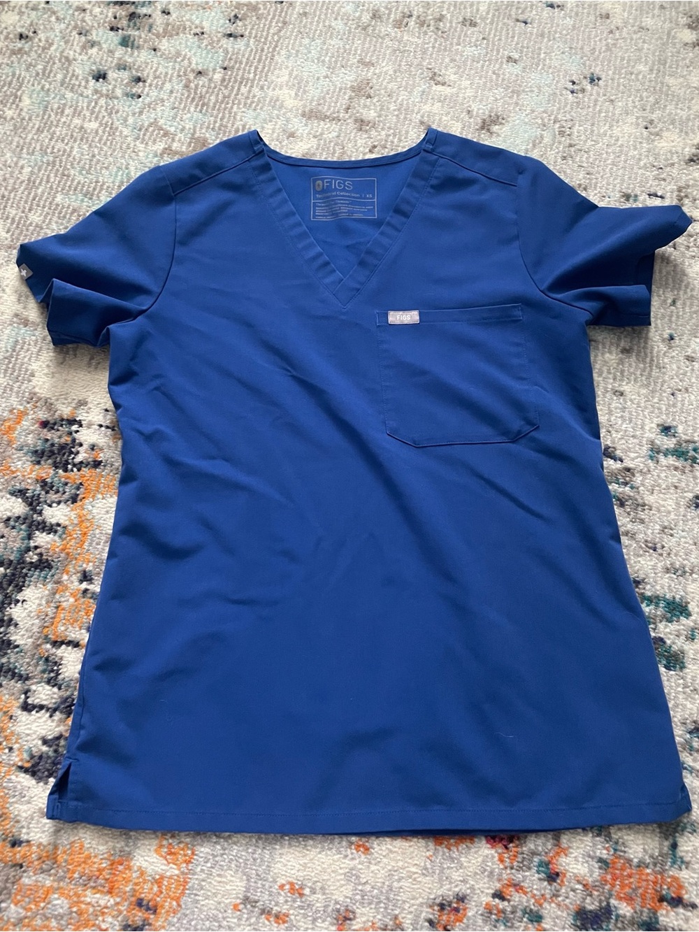 Figs Women Catarina top in Electric Blue